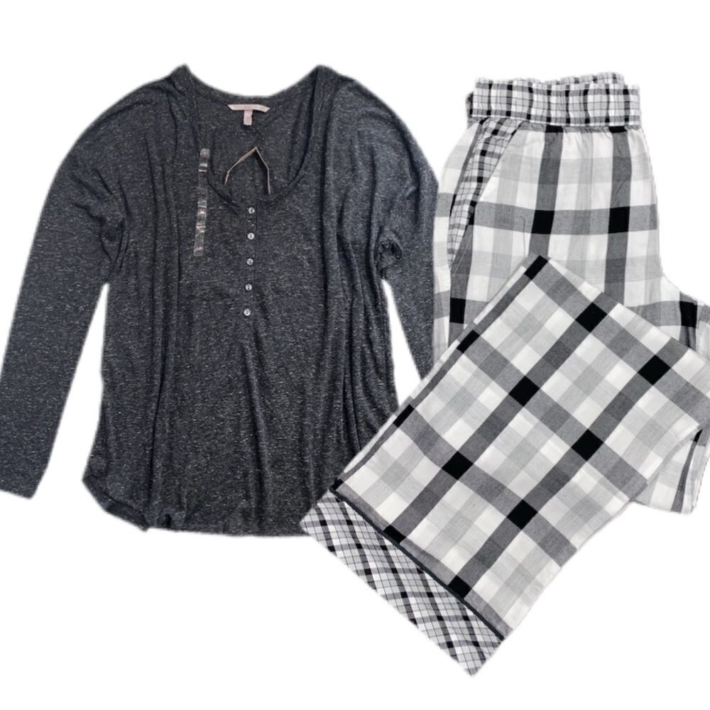 Victoria’s Secret Dreamer flannel & Henley pajama
